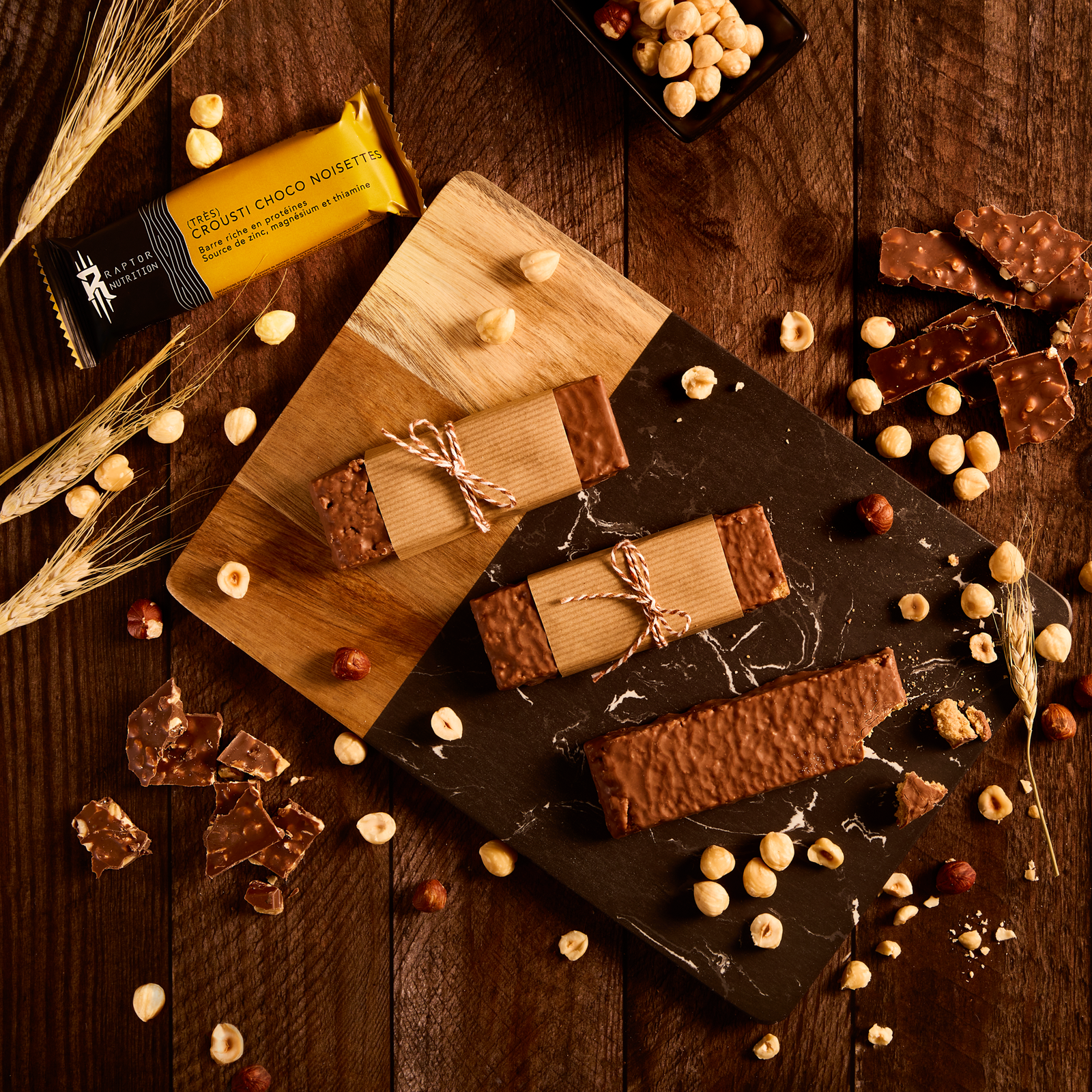 (Très) Crousti Choco Noisettes - 12 Barres Protéinées